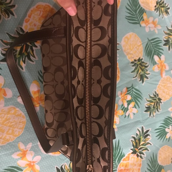 Coach Signature Mini City Zip Tote - Picture 3 of 8